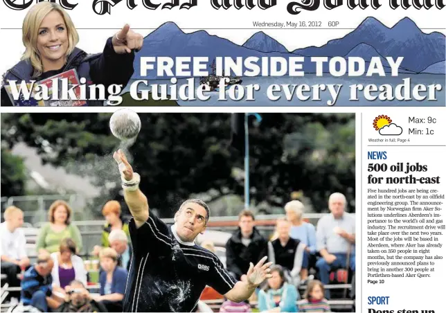  ?? Photograph: Kami Thomson ?? GAMES CIRCUIT REGULAR: Stephen Aitken hurling the light ball at Aboyne Highland Games in August 2010.