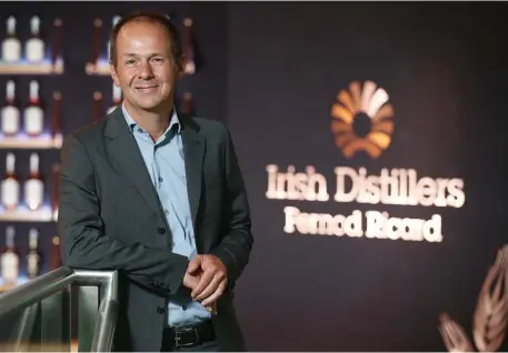  ??  ?? Jean-Christophe Coutures is leaving as chairman and chief executive to take up a similar position at Pernod Ricard’s Scotch business