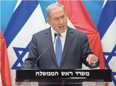  ?? AHIKAM SERI, AFP/GETTY IMAGES ?? Israeli Prime Minister Benjamin Netanyahu, who has opposed an agreement, says Iran cannot be trusted to honor the deal.