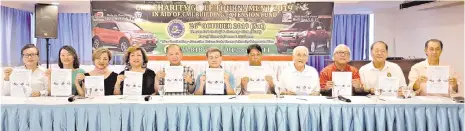  ??  ?? CALLING FOR SUPPORT: Willie (fifth left) with the organising committee during the CMI Charity Golf Tournament press conference.