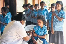  ?? BIJU BORO AFP/GETTY IMAGES ?? India has made strides in combating the spread of measles, but it is still present in China and the Philippine­s, which have close travel connection­s to Canada.