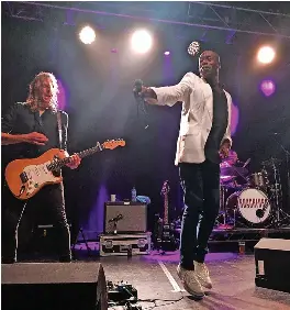  ?? ?? Andrew Roachford on stage at the O2 Academy