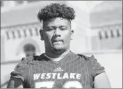  ?? Shotgun Spratling Los Angeles Times ?? DEFENSIVE TACKLE Victory Vaka has drawn interest from several schools and has eight offers.