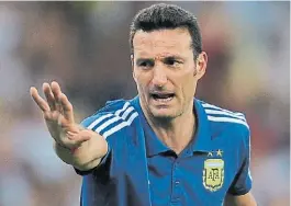  ?? TESONE ?? Más Scaloni. El DT tiene respaldo también de los jugadores.