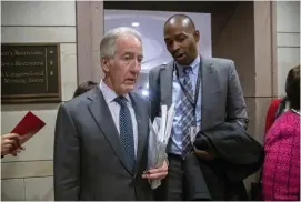  ?? AP ?? STEPPING UP: Rep. Richard Neal (D-Mass.), left, at the Capitol last month, is expected to become chairman of the House Ways and Means Committee that has oversight of tax and trade issues.