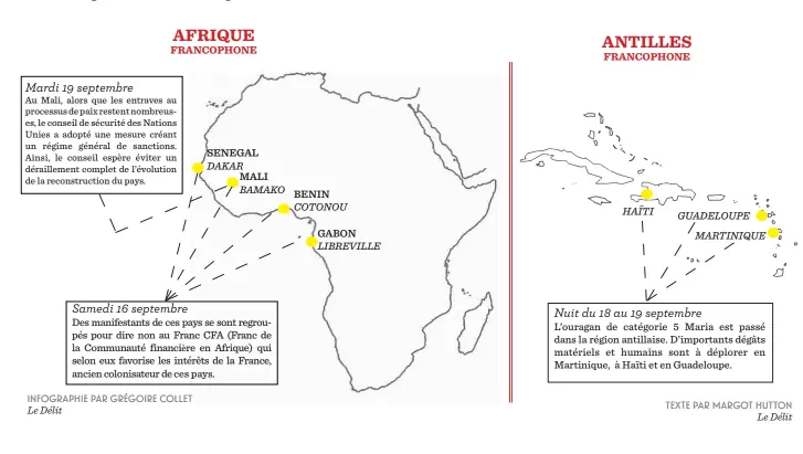  ??  ?? Que s’est il passé chez les francophon­es la semaine dernière?