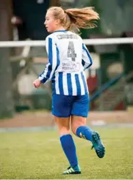  ?? FOTO: ANDERS JENSEN ?? Marte Lønn Foss (17) både scoret og hadde målgivende pasning i åpningshel­ga i 2. divisjon.