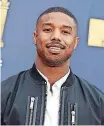  ?? [PHOTO BY JORDAN STRAUSS, INVISION/AP] ?? Michael B. Jordan arrives Saturday at the MTV Movie and TV Awards in Santa Monica, California. Jordan returns as Adonis Creed, son of Apollo Creed in the film, “Creed II,” in theaters on Nov. 21.