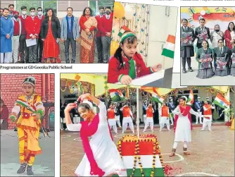  ??  ?? Programmes at GD Goenka Public School
At KV
At SKD Academy