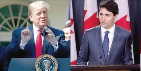  ?? | AP ?? El presidente de Estados Unidos, Donald Trump y el primer ministro de Canadá, Justin Trudeau se mostraron conformes con el acuerdo.