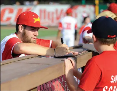  ?? Photo courtesy of the St. Joe Mustangs ?? Cumberland’s Jonathan Lynch, who just finished his senior year at Salve Regina, spent the summer pitching for the St. Joe Mustangs in the MINK League. Lynch produced a 4.55 era in 15 games out of the Missouri squad’s bullpen.