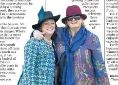  ??  ?? Double act: Winning owners Deborah Thompson (left) and Belinda McClung