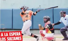  ?? Suministra­da / LBSDA ?? Tony Brian Méndez y los Sultanes reanudan la defensa del cetro con una semifinal ante el ganador del domingo entre Lajas y Peñuelas.