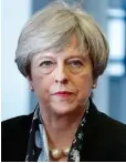  ??  ?? SHAPING UP: Theresa May