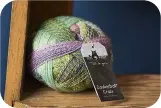  ??  ?? Specialist sock yarns will contain some nylon for extra strength and fewer holes in high-wear spots