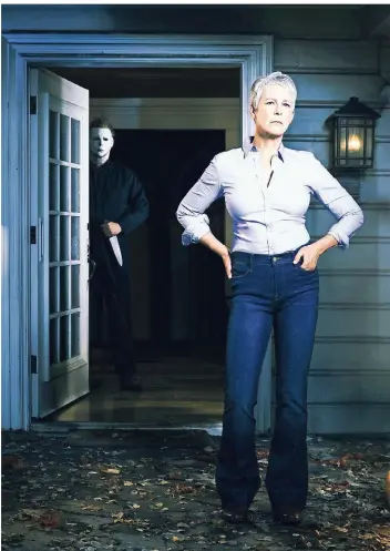  ?? FOTO: EPD ?? Jamie Lee Curtis als Laurie Strode in dem Film „Halloween“.