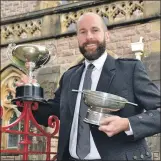  ??  ?? Coinneach MacLeod, originally from the Isle of Lewis, won two of the men’s solo singing silver pendant qualifiers. He won the Katie Stewart Memorial Trophy and the Bank of Scotland Cup. Coinneach was then crowned the winner of the Silver Pendant...