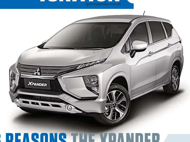  ??  ?? BUILT FOR CEBU. Inside and out, the Mitsubishi Xpander is more than able to cover more space in this bustling island from north to south.