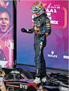  ?? ?? Max Verstappen fuhr der Konkurrenz in Bahrain auf und davon.