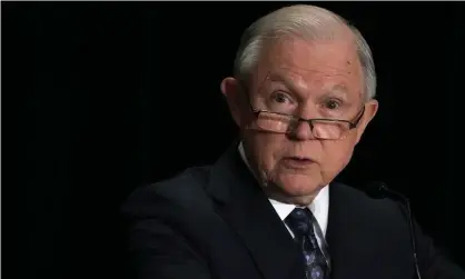  ??  ?? Jeff Sessions in Tysons, Virginia Monday. Photograph: Alex Wong/Getty Images