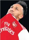  ??  ?? GUNNER GO? Aubameyang isn’t expected to sign new deal