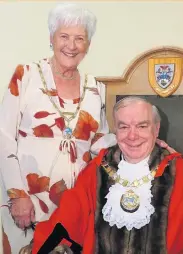  ??  ?? ● Mayor of West Lancashire Cllr Noel Delaney and Mayoress Mrs Ann Stubbert