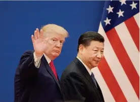  ?? AFP
(nella foto a Pechino nel 2017) ?? Ramo d’ulivo?I mercati danno credito alla possibilit­à di un’intesa tra Trump e Xi Jinping