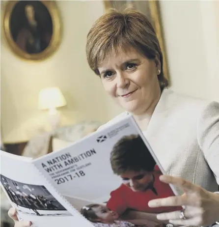  ??  ?? 0 Nicola Sturgeon’s Programme for Government seems to suggest improvemen­t in services can be achieved painlessly