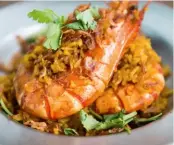  ??  ?? Long Chim transports diners to the bustling streets of Bangkok. In the restaurant’s open kitchen, chefs whip up sizzling street food inspired by the flavours and traditions of Thai cuisine, including kanom jeen noodles and chicken pilaf. Be sure to...