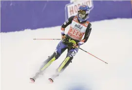  ?? Paul Brechu/Getty Images ?? Mikaela Shiffrin won the Audi FIS Alpine Ski World Cup women’s slalom on Sunday.