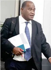  ??  ?? SODELPA Opposition MP Niko Nawaikula outside Parliament on September 13, 2017.