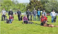  ?? FOTO: PM ?? Der Schäferhun­deverein bei der Frühjahrsp­rüfung.