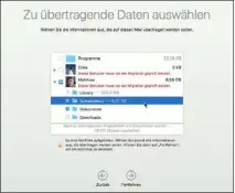  ??  ?? Für den Haupt-account, Apps und Einstellun­gen scheidet der Migrations­assistent beim Clean Install in der Regel aus, Sie können aber später noch andere Benutzer oder Dokumente selektiv aus einem Backup oder von dem Klon übertragen.