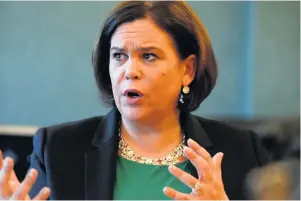  ??  ?? Deserving of interrogat­ion: Sinn Fein president Mary Lou Mcdonald