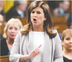  ?? Sean Kilpat rick / the cana dian press files ?? One Conservati­ve MP said there is a “generalize­d yearning” for Rona Ambrose’s time in charge due to her skilful
caucus management and almost conflict-free tenure.