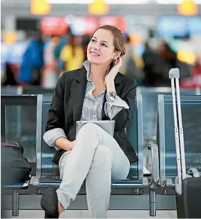  ??  ?? Flight delayed? Choose to stay positive – stress and worry won’t get you on that plane faster.