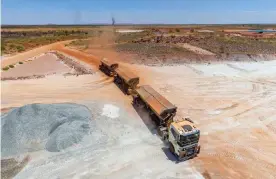  ??  ?? Altura Lithium Project at Pilgangoor­a in WA’s Pilbara region. Photograph: Altura