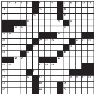  ?? ?? Solutions to both crosswords will appear in Sunday’s paper.