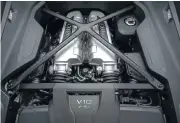  ??  ?? The V10 engine pushes out 397kW and 540Nm.