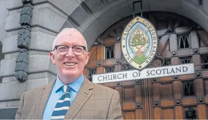  ??  ?? The Rev Martin Fair has been appointed as the Church of Scotland’s moderator designate.