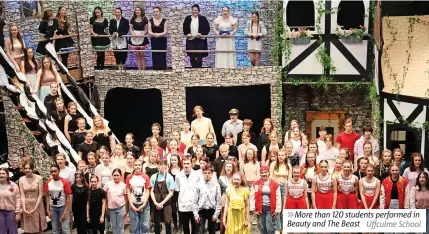  ?? Uffculme School ?? 6More than 120 students performed in Beauty and The Beast