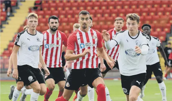  ??  ?? Gateshead in action against Sunderland in a pre-season friendly.