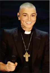  ?? ANTONIO CALANNI — THE ASSOCIATED PRESS ?? Sinead O'Connor, shown on Italian State RAI TV in 2014, has died, her family announced. She was 56.