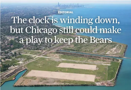  ?? SUN-TIMES FILES ?? The 500-acre former U.S. Steel South Works site could be offered to the Bears as a possible stadium site.