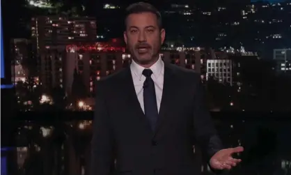  ?? Photograph: YouTube ?? Jimmy Kimmel: ‘Donald Trump claiming the media doesn’t fact-check is like R Kelly calling Chris Brown a creep.’