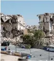  ?? Foto: Friedemann Kohler, dpa ?? Die Stadt Aleppo ist zu einem Symbol geworden für die Zerstörung­skraft die ses Krieges.