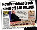  ??  ?? SCANDAL: Boss Peter Crook, and how his huge pay was revealed by the MoS last August
