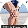  ?? ?? Sitting for long periods can lead to knee pain