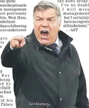  ??  ?? Sam Allardyce