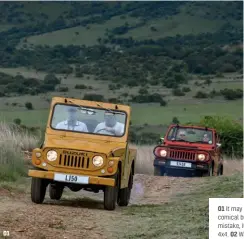  ??  ?? 01
01 It may look almost comical but, make no mistake, it’s a tough 4x4. 02 Wading is a thrilling experience in this car. 03 Looking perfectly at home in the jungle. 04 Superb over gravel, too.